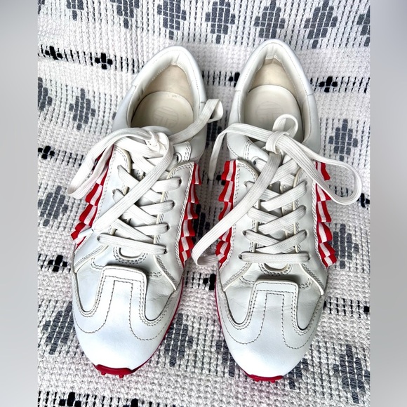 Tory Burch (Tory Sport) Golf Ruffle Trainers, Size 10M (runs small) - Picture 3 of 11